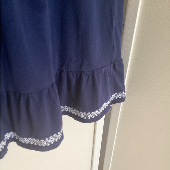 VINEYARD VINES dress Sz 14 Island Lattice navy cotton EUC - Picture 7 of 9